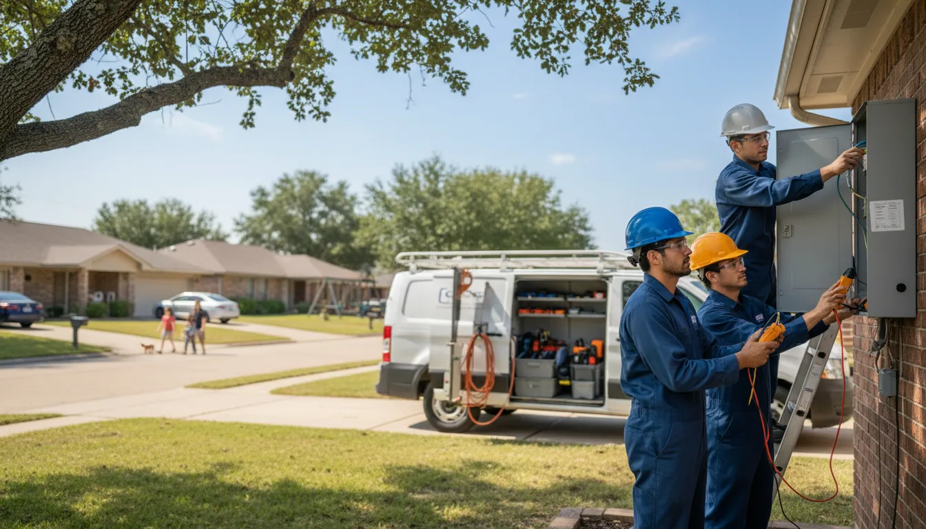 Certified electrician providing emergency electrical services in Otho, IA